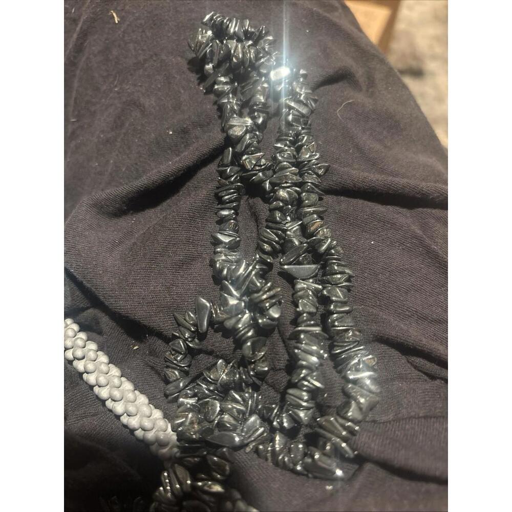 Hematite Chip Necklace